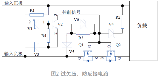過欠壓、防反接電路