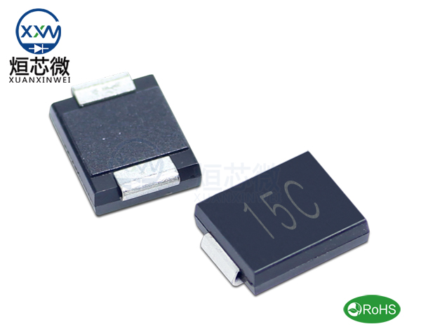 1.5SMC15CA參數,TVS二極管1.5SMC15CA瞬態抑制二極管